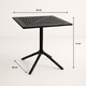 thumbnail image 5 of Mesa restaurant 80x80 Polipropileno + 4 Sillas Crossback Danubio - Negra, 5 of 9