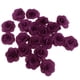 thumbnail image 3 of 20 piezas de seda rosa cabeza de la flor bud diy artesanía decoración de la boda púrpura oscuro, 3 of 5