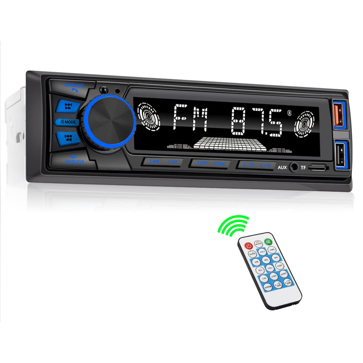 Autorradio Reakosound Bluetooth Single Din Estéreo Para Coche