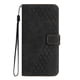 thumbnail image 1 of Funda tipo cartera para Realme 14X 5G con tarjetero, bolsillo para billetes, soporte, cierre magnético y correa para la muñeca, funda tipo folio con textura geométrica negro, 1 of 5