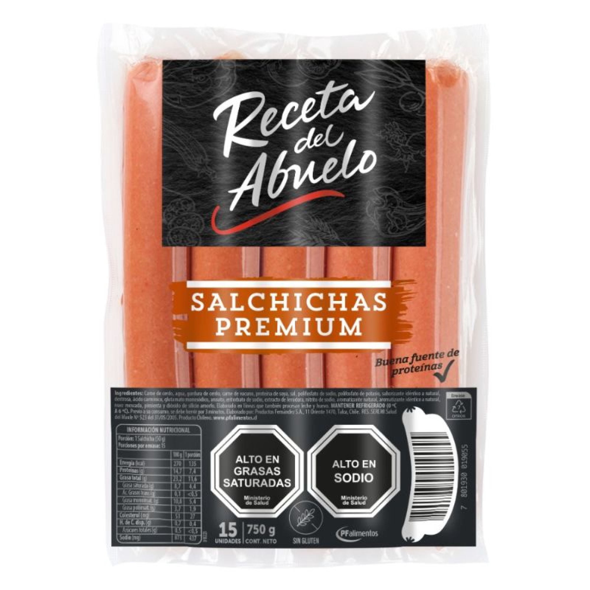 Salchichas Premium Bolsa 15 Un 15 Un Receta Del Abuelo