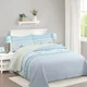 thumbnail image 3 of Cubrecama Quilt Sherpa 2pl Celeste Azul Y Blanco. Diseño A Franjas Y Bloques Horizontales, 3 of 3