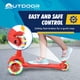 thumbnail image 3 of Patinete para niños Outdoor Cruiser de 3 ruedas con inclinarse para conducir, rojo, 3 of 7