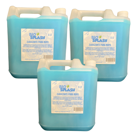 Suavizante Ropa Concentrado Fresh Biosplash 5 litros 3 Unid
