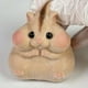 thumbnail image 3 of Juguete de hámster Squishy hecho a mano con silicona realista Taba, café, 3 of 3
