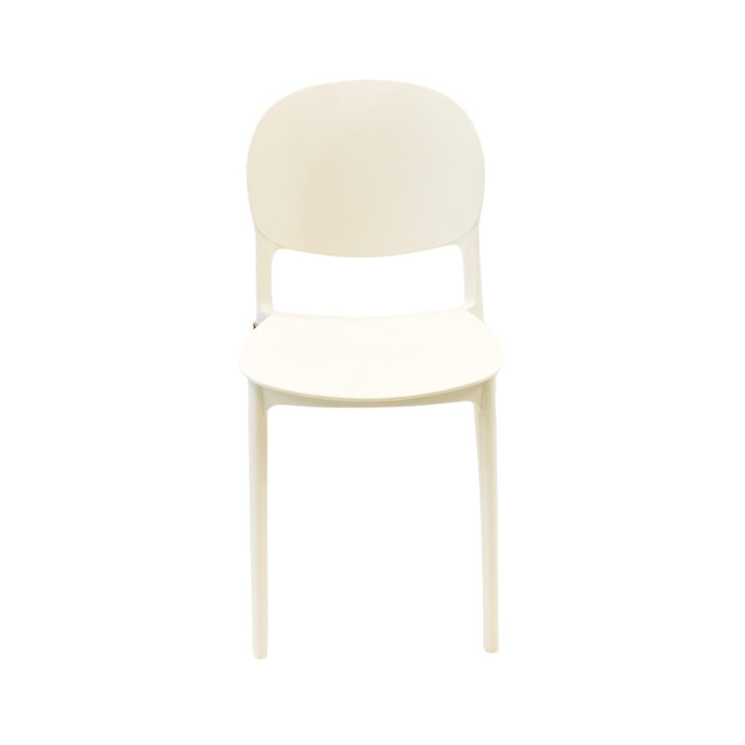 Silla Plástico Apilable Deco Sevilla Blanca Escandinavia Blanco Tamaño Único