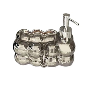 Bothyi - Plato De Jabón Portátil Múltiples Dispensador De Jabón Creativo Para La Cocina De Baño Plateado