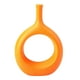 thumbnail image 5 of Florero De Donut Hogar Dormitorio Florero De Mesa Con Agujero Oficina Decorativo Naranja, 5 of 5