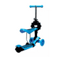 thumbnail image 5 of Scooter Monopatín 3 En 1 Ajustable Luces Con Asiento Azul, 5 of 7