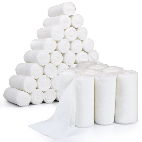 Vendajes de gasa AFFORDTEX, 36 rollos, apósito para heridas de 4.1 yardas