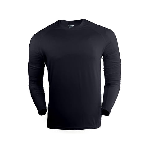 Snix - Polera Fit De Adulto Primera Capa Para Futbol Manga Larga Negra Talla S