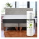 thumbnail image 1 of Cama Europea Zen Roller 2 Plazas Colchon Comprimido Espuma + Respaldo Tela Gris, 1 of 8