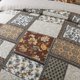 thumbnail image 3 of Juego de colcha y cubrecama NEWLAKE King de algodón con diseño floral paisley, 3 of 9