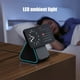 thumbnail image 4 of Soporte de carga magnético inalámbrico para iPhone 15 14 13 Soporte de teléfono giratorio ajustable con altavoz y luz LED-Negro, 4 of 6