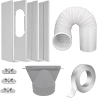 Ffxwtsf - Kit De Ventana De Aire Acondicionado Portátil Con Manguera De Escape De 13 Cm
