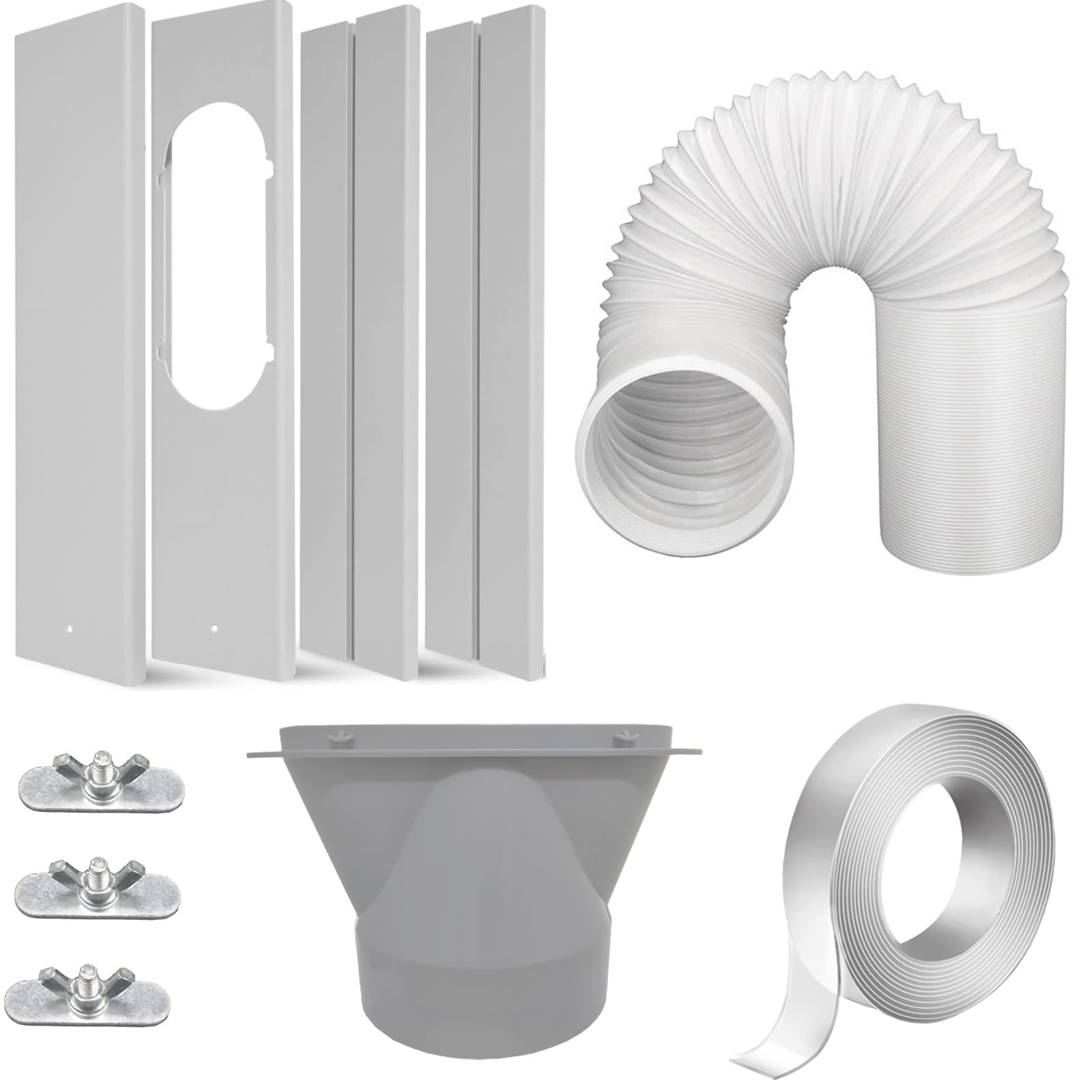 Ffxwtsf - Kit De Ventana De Aire Acondicionado Portátil Con Manguera De Escape De 13 Cm