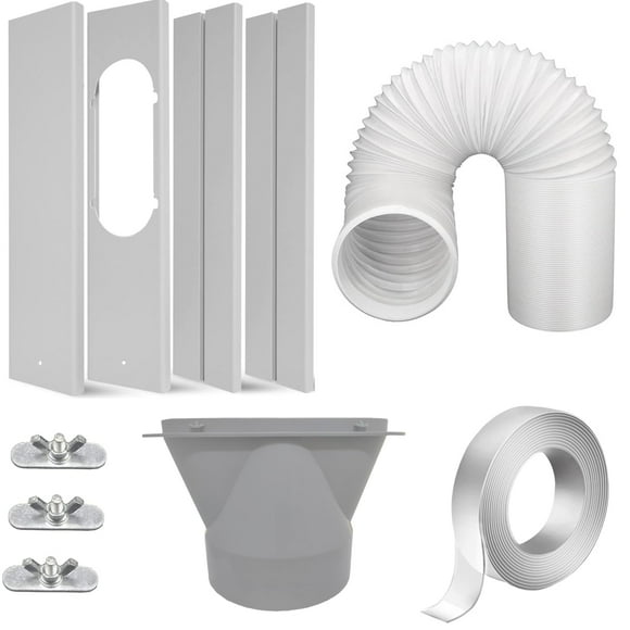 Kit de ventana de aire acondicionado portátil con manguera de escape de 13 cm