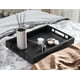 thumbnail image 2 of Bandeja para servir Fibogollo Bamboo con asas de metal, 38 x 25 cm, color negro, 2 of 6