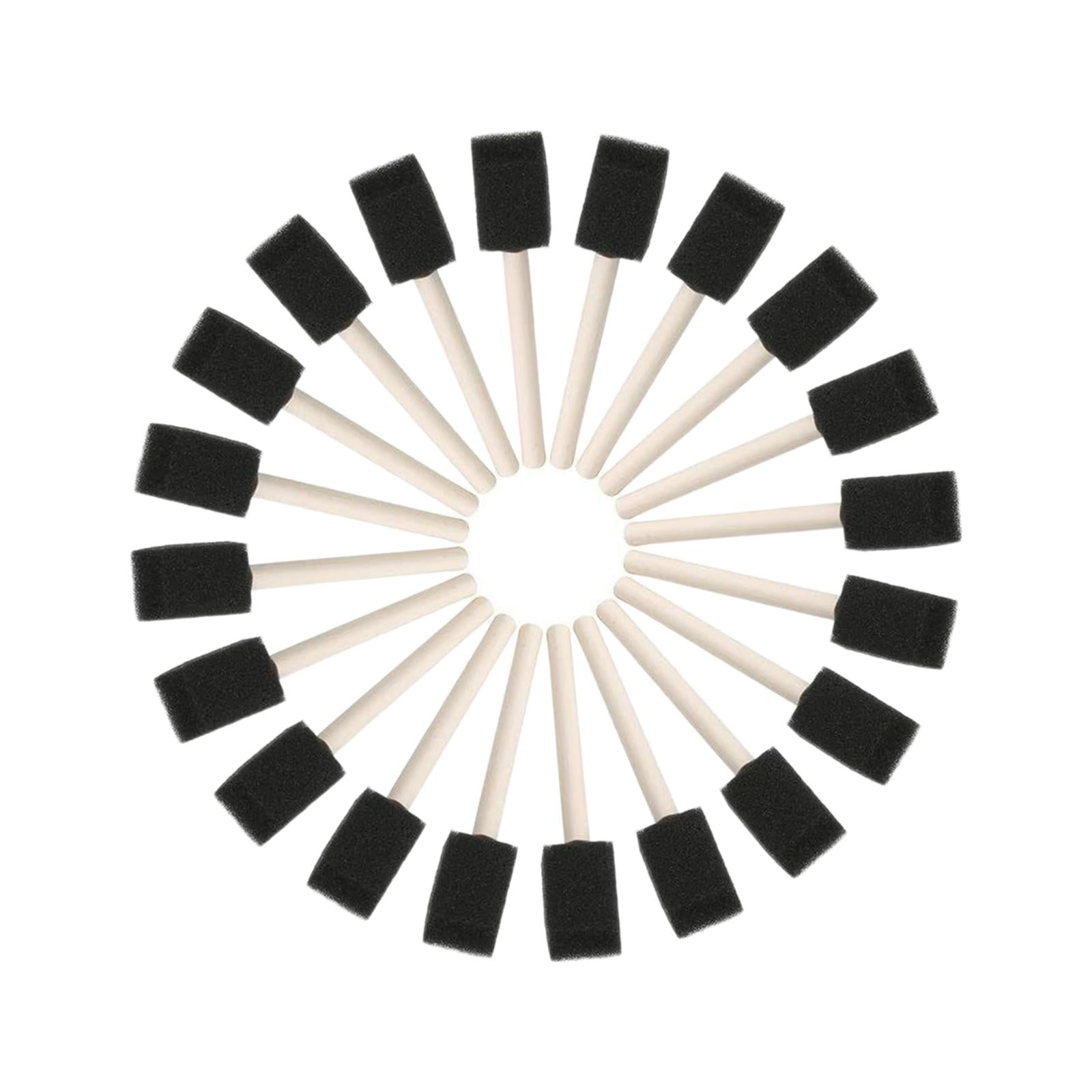 Bothyi - 20x Cepillo De Espuma Para Niños Juego De Pinceles De Esponja Para Pintura Acrílica