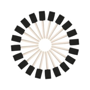 Bothyi - 20X Cepillo De Espuma Para Niños Juego De Pinceles De Esponja Para Pintura Acrílica