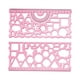 thumbnail image 5 of Regla Geométrica De Plantilla De Dibujo Multifuncional Para Edificio De Matemáticas Rojo, 5 of 5
