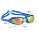 thumbnail image 2 of Gafas de natación con montura grande, resistentes al agua y a la niebla, de silicona galvanizada HD para adultos, para hombres y mujeres., 2 of 6