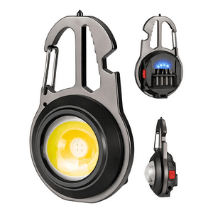 Genérico - Linterna Mini Llavero Recargable Portátil Cob Luz Led W5137 Color De La Luz Blanco/Cálida/Roja/Roja Intermitente