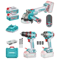 Total Tools - Combo Total 20V Tal Perc+Esm 4 1 2+Llav Im +2B+C+M
