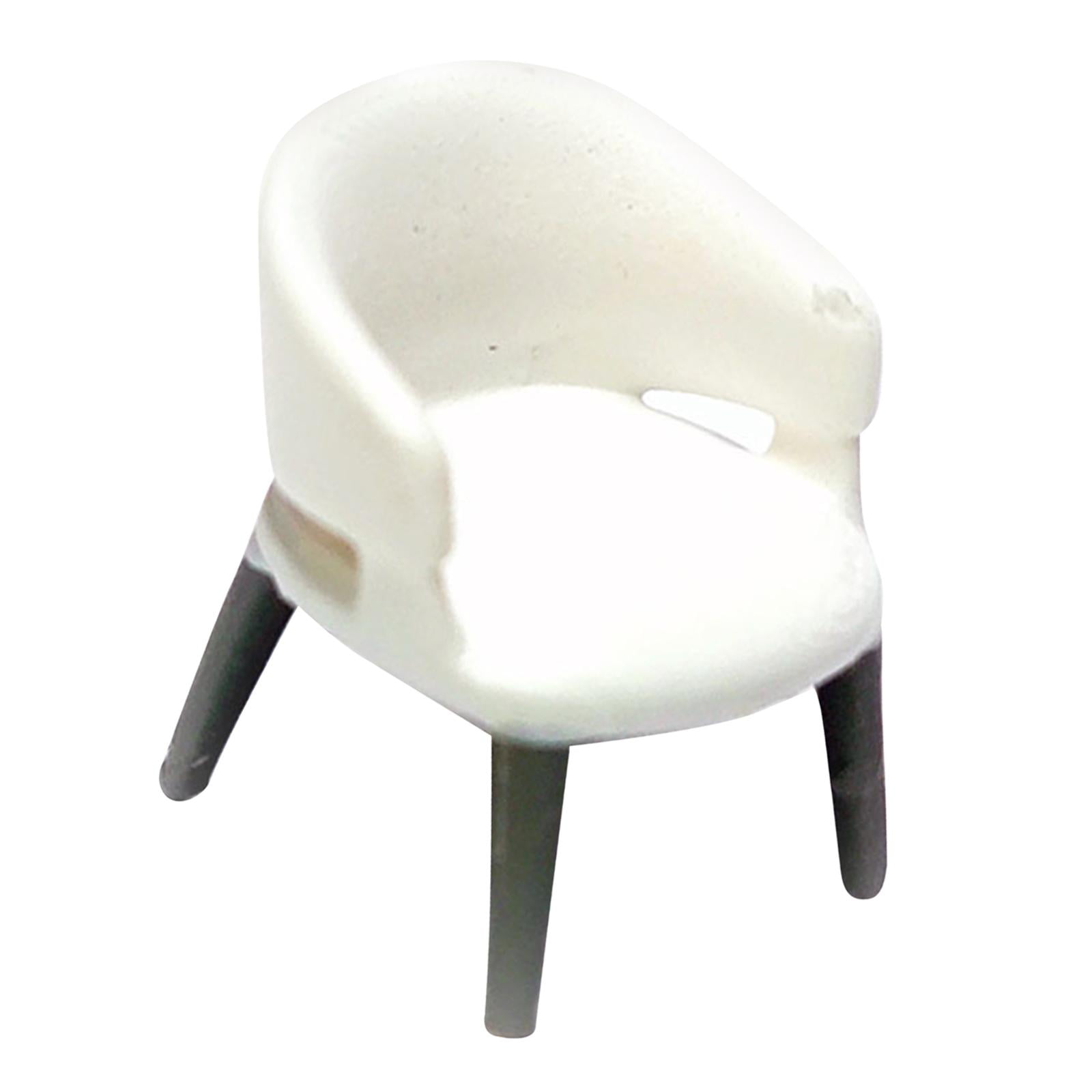 Magideal - Sillón En Miniatura A Escala 1/87, Sillón A Escala 1:87, Figura De Simulación, Modelo De Mini Muebles, Sofás Individuales, Sillas Pequeñas 1/87 Para A Blanco