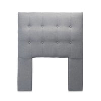 Dgb - Respaldo Cama 1 Plaza Lino Gris Sevilla Cp