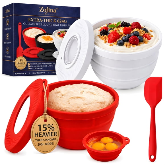 Revestimiento de Bol ZOFINA 624 g Pack de 2, Libre de BPA, para KitchenAid 5 qt