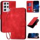 thumbnail image 1 of Funda Flip Premium Fibra de Carbono para Samsung Galaxy S21 Ultra con Soporte y Cierre Rojo, 1 of 6