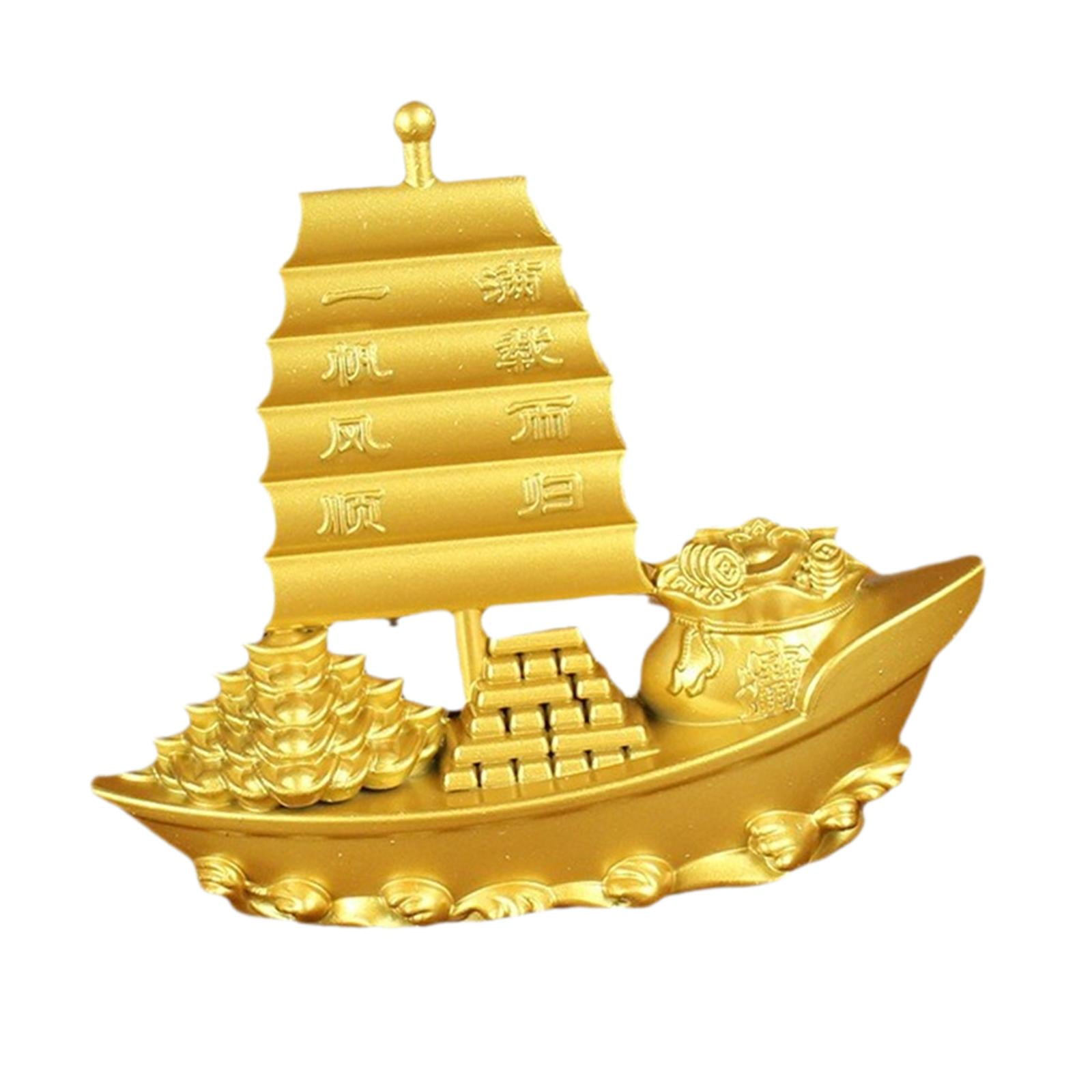 Magideal - Figura Decorativa De Barco De Vela, Estatua De , Decoración Feng Shui Para Bar, Mesa, Chimenea , 8.7 Cm X 7.6 Cm 87 Cm X 76 Cm