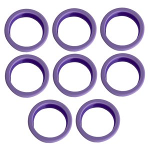 Magideal - 8 Piezas De Maletas Para Equipaje, Fundas Para Ruedas, Funda Protectora De Silicona, Accesorios Para Equipaje Silencioso, Protector De Ruedas Para , Púrpura