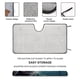 thumbnail image 2 of Adhura Parasol para Parabrisas Delantero Protector Plegable, Visera Solar para Auto Bloquea Rayos UV Mantiene tu Vehículo Fresco140cm*76cm, 2 of 6