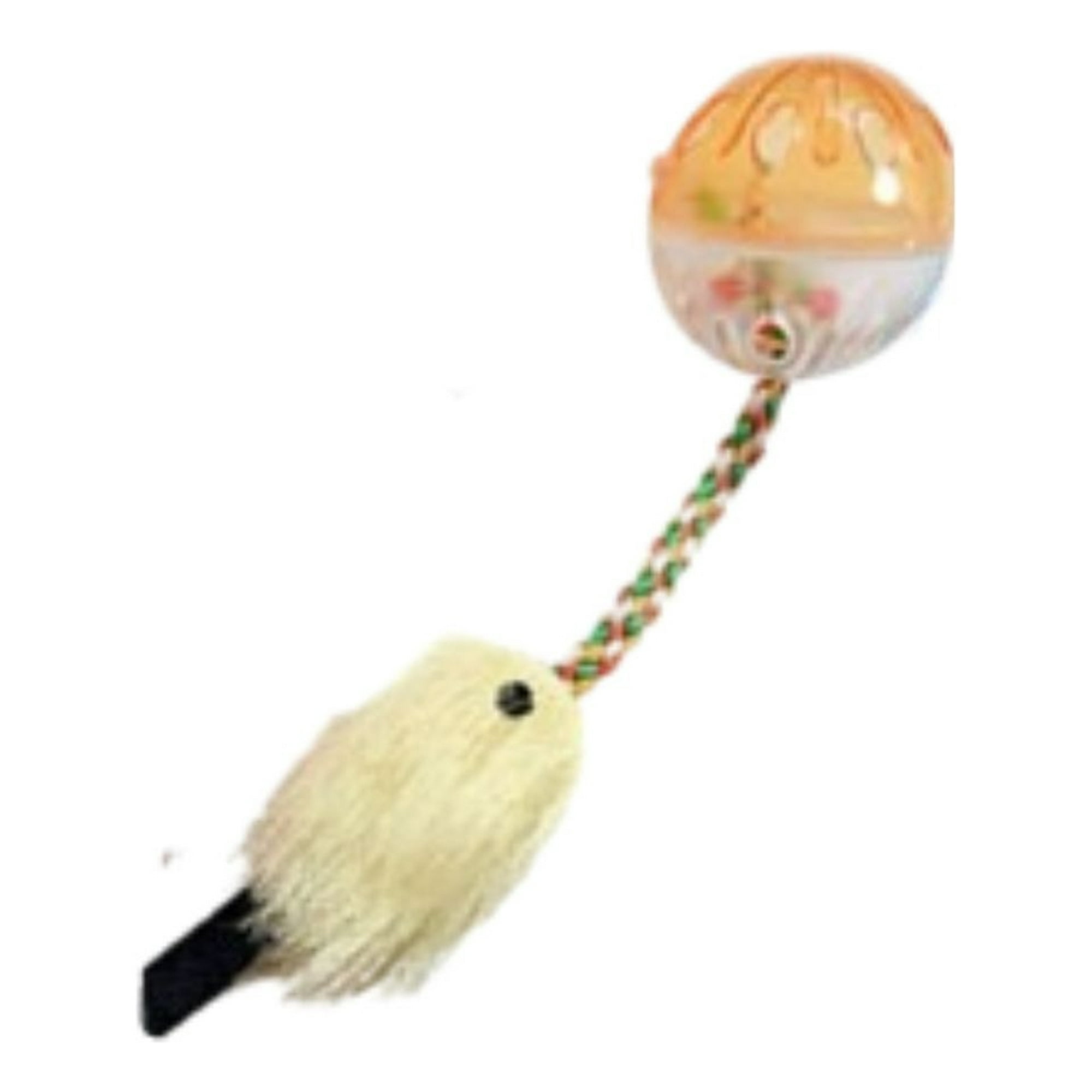 Set 6 Juguete Pelota Campanas Y Plumas Divertido Mascota Lau