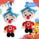 thumbnail image 1 of Peluche de peluche Plim Plim con forma de payaso, 20 cm, para niños, 2 unidades, 1 of 3
