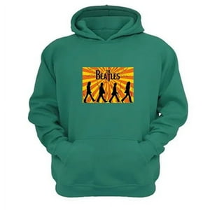 Genérico - Polerón Canguro The Beatles Verde Aguamarina Talla L Unisex