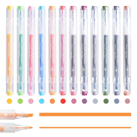 Resaltadores EpenGo 12-pack pastel de secado rápido