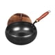 thumbnail image 5 of Wok De Hierro Con Mango De Madera Martillado A Mano De 9,45 Pulgadas Para Hoteles, Campings Y Restaurantes., 5 of 5
