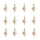thumbnail image 3 of 12 Piezas De Adornos Navideños Con Forma De Estrella, Decoraciones Navideñas Para Medias Navideñas, Color Champán, 3 of 5