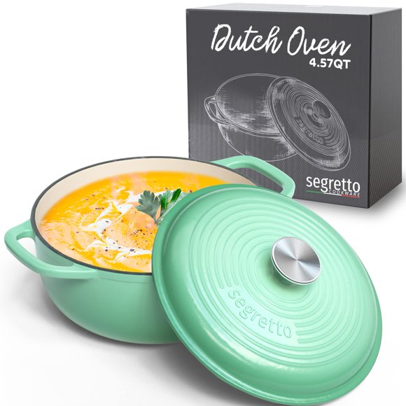 Olla Holandesa Segretto Cookware 4.6L Verde Chiaro