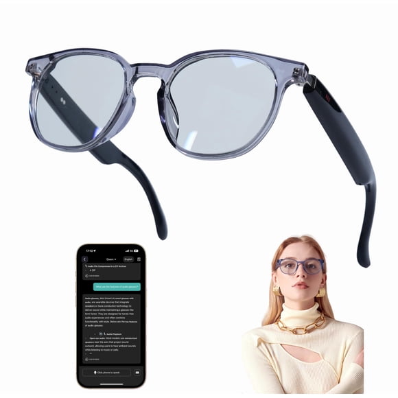 Gafas Inteligentes MNVOEQ AI con Bluetooth y Lentes Fotocromáticas