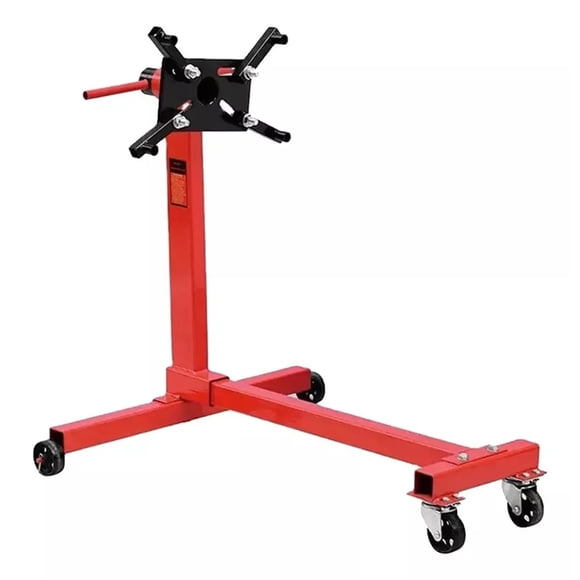 Engine Stand 500kg Rotating Engine Motor Stand with 360 Degree Adjustable Head, Cast Iron Motor Hoist Dolly, 4-Caster, 4 Adjustable Arms, for Vehicle Maintenance