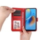thumbnail image 3 of Funda tipo cartera FOXDOCK para OPPO A95 4G , diseño girasol en relieve, cuero PU, cierre magnético, soporte y tarjetero, 3 of 5