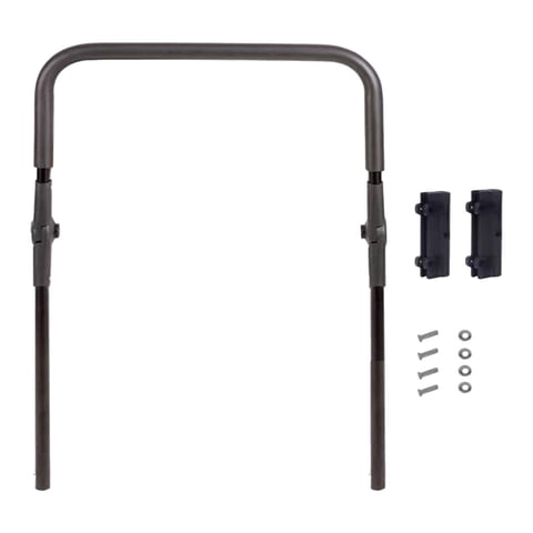 Magideal - Asa De Carrito Plegable, Barra De Empuje Y Tracción, Ángulo Ajustable, Fácil Instalación, Asa De Carrito De Camping Multifuncional, Accesorio Para Car