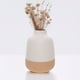thumbnail image 3 of Florero de cerámica 19 cm blanco/beige, 3 of 4