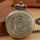thumbnail image 5 of Reloj de bolsillo Realpoo de bronce con cuarzo, esfera negra, 5 of 7