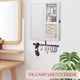 thumbnail image 2 of Organizador de joyería Keebofly de pared, blanco, 40 × 33 × 6 cm, 2 of 8