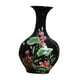 thumbnail image 1 of Florero De Cerámica Negra Lotus Pattern Craft Sharply Glaze Para Estantería Gabinete D, 1 of 3